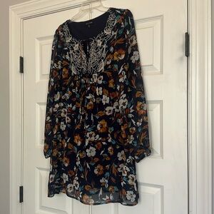 As U Wish chiffon patterned dress. Size xl